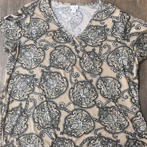3X Patterned Women’s Top